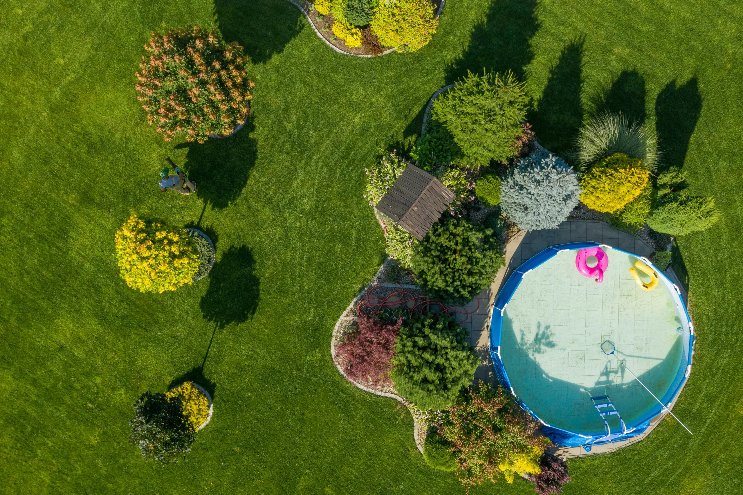 Backyard Garden with Pool