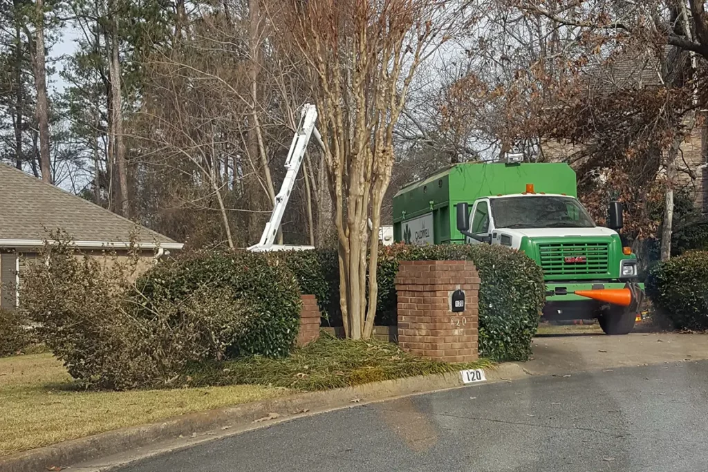 Caldwell Truck in a Residential Driveway