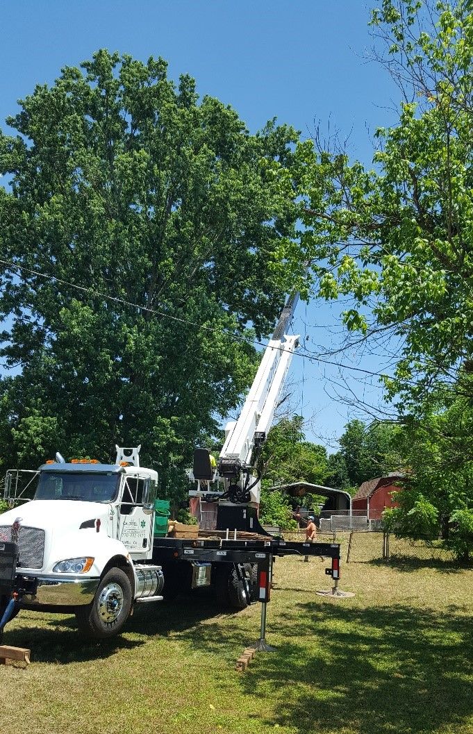 Getting the crane in place