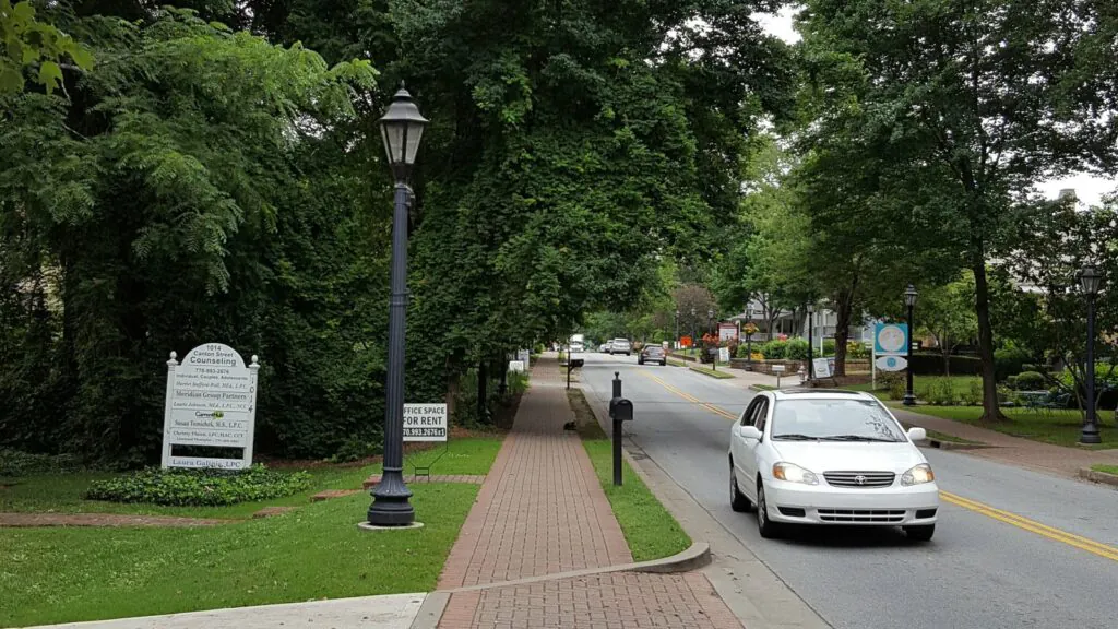 Street and car
